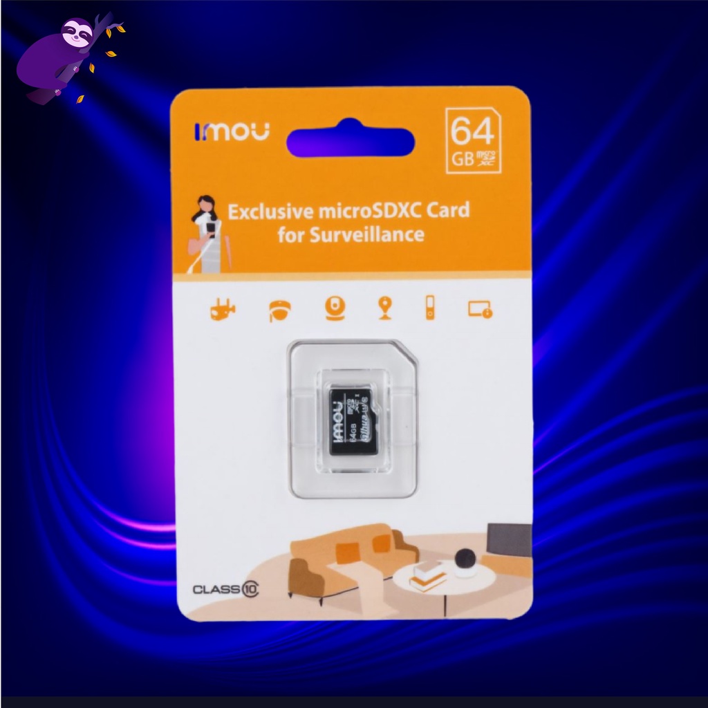 Thẻ nhớ SD Dahua imou MicroSDXC 128GB SD Card tốc độ cao chuyên dụng cho camera an ninh, điện thoại, loa đài (Màu đen)