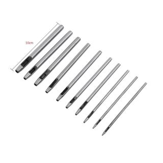 Set 10 Dụng Cụ Đục Lỗ 0.5-5mm Cho Đồ Da Thủ Công