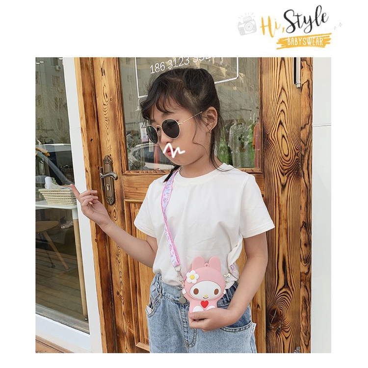 Túi Đeo Chéo Bằng Silicon Họa Tiết Hoạt Hình Dễ Thương Thời Trang Mùa Hè 2022 Cho Bé