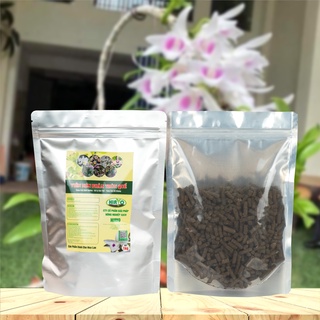 Phân trùn nén, phân trùn quế dạng viên nén dành cho hoa lan, hoa hồng...( túi 500g - 1kg)