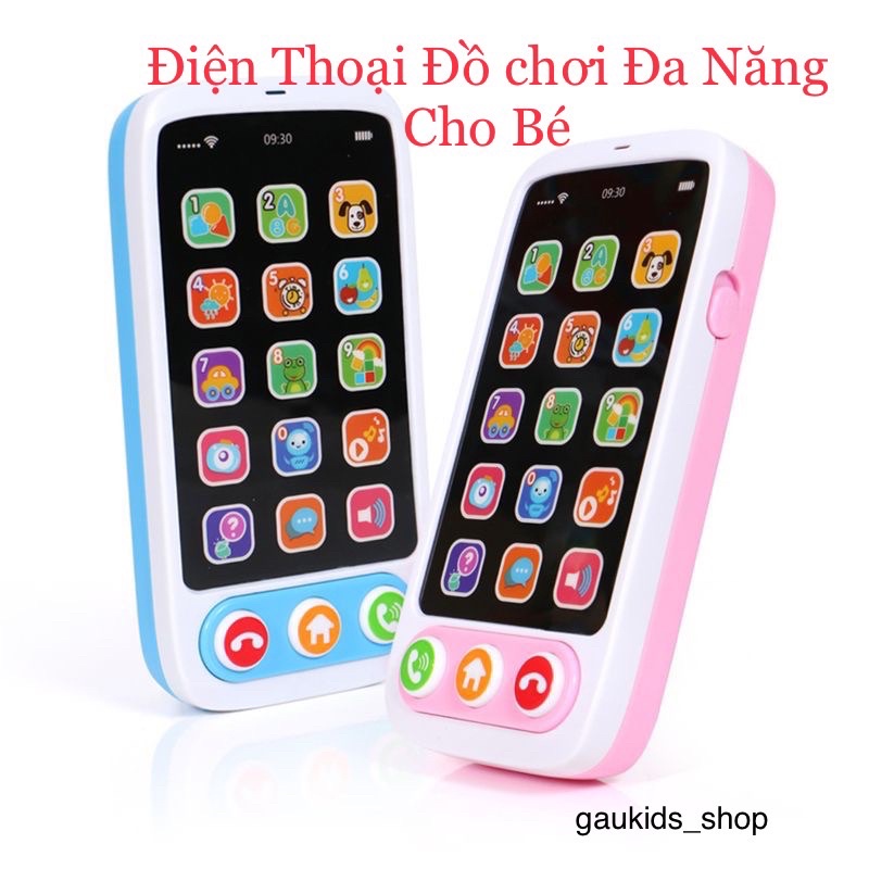Điện Thoại Đồ Chơi Trẻ Em Nhiều Chức Năng Có Nhạc Có Đèn ,chất liệu nhựa cao cấp an toàn cho bé