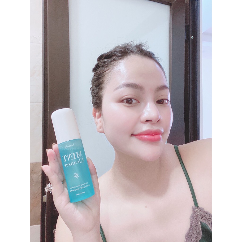 [Chính Hãng] Tinh Thể Rửa Mặt Mint Cleanser Hemia Hàn Quốc - Dưỡng Trắng, Làm Sạch Da, Cấp Ẩm, Kiềm Dầu, Ngừa Mụn | BigBuy360 - bigbuy360.vn