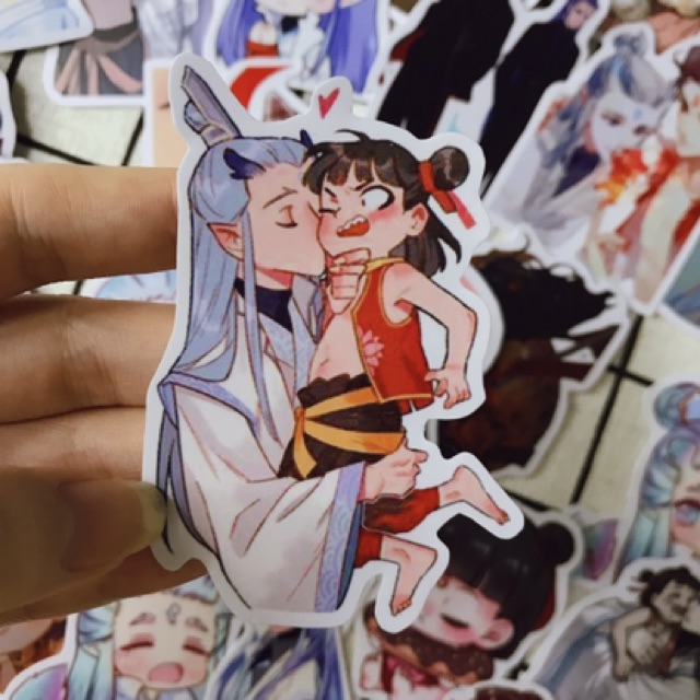 Set sticker Natra-Ngáo Bính, hình dán chống nắng chống nước