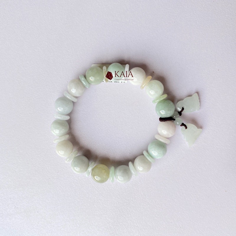 Vòng tay phong thủy Bạch Ngọc - KAIa