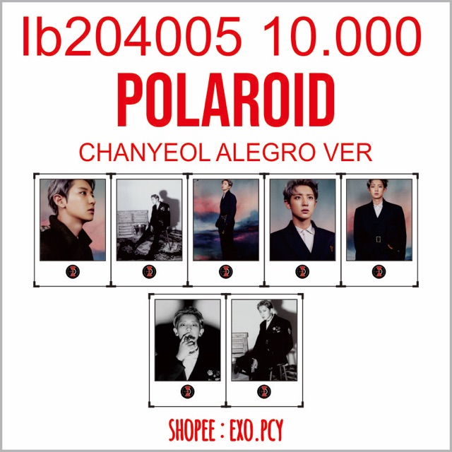 Polaroid Logo Nhóm Nhạc Exo Độc Đáo