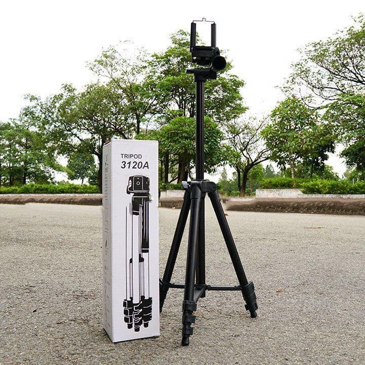 Gậy chụp ảnh, giá đỡ điện thoại, cây TRIPOD livestream tự sướng 3 chân 3120A