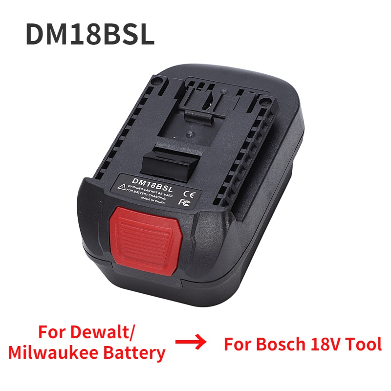 Bộ chuyển đổi công cụ điện dm18m, v.v. Bộ chuyển đổi cho pin li-ion dewalt 18v cho makita milwaukee bosch ryobi metabo nicad &amp; Dụng Cụ Bào Vỏ nimh Chuyên Dụng Chất Lượng Cao