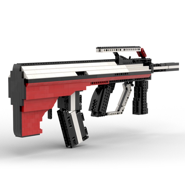 Đồ Chơi Lắp Ráp Mô Hình AUG55 Red Black CSGO PUBG Với 1053 Mảnh Ghép, Bản Thiết Kế Tiêu Chuẩn Của Kevin183