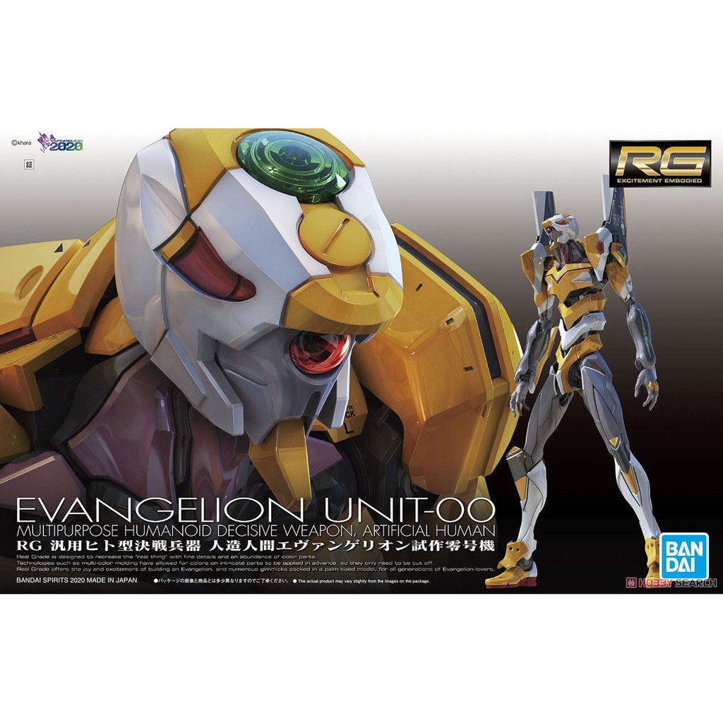 Bandai Mô Hình Rg Evangelion Unit 00 EVA00 1/144 Đồ Chơi Lắp Ráp Anime Nhật