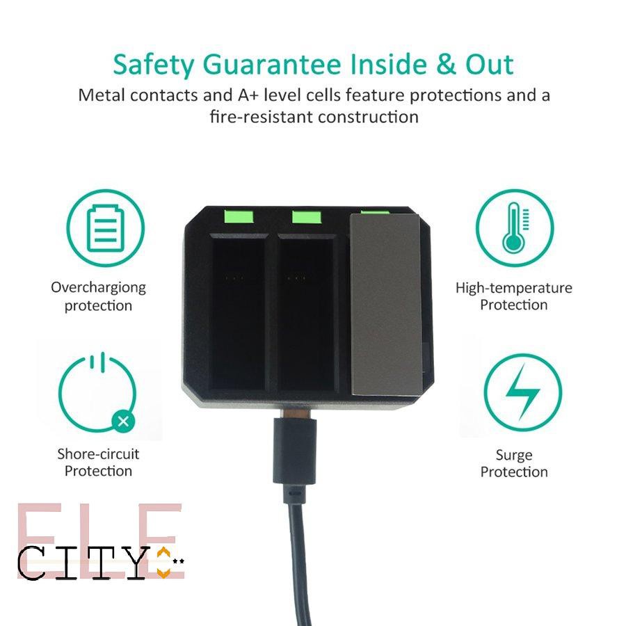 Bộ Sạc Pin 1300mah Ba Ngăn Cho Máy Ảnh Dji Osmo Action