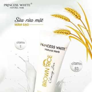 Sữa rửa mặt cám gạo princess ưhite