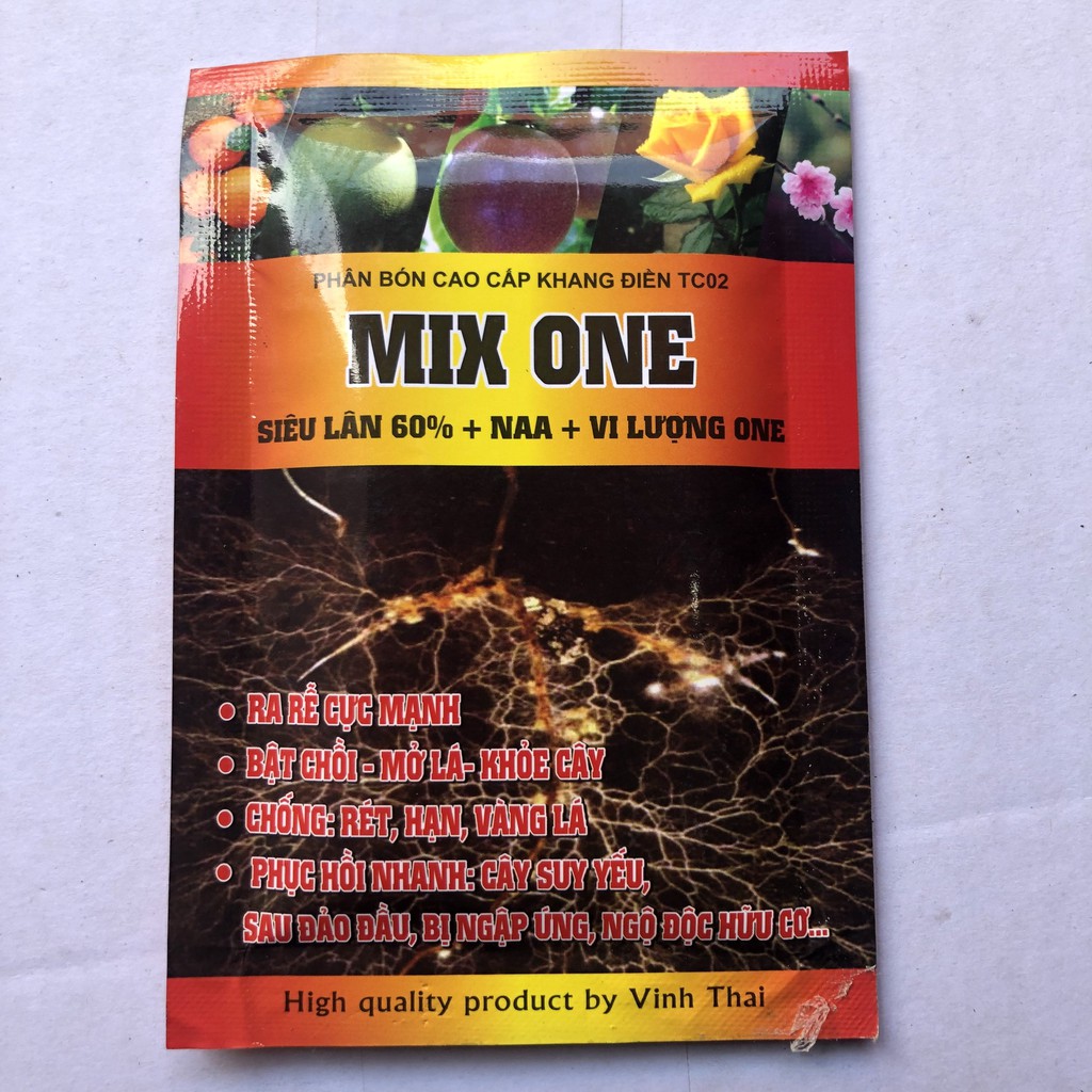 Phân ra rễ cực mạnh Mix one VT chuyên dùng cho hoa hồng, cây ăn quả