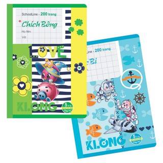 Tập Ô Ly 😍FREESHIP😍 Vở 4 Ô Ly 200tr Klong