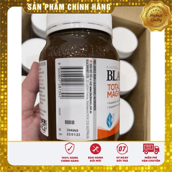 Viên uống Canxi Magie Blackmores Total Calcium Magnesium + D3 Xuất xứ Úc