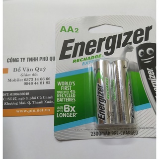Pin sạc AA Energizer 2300 mAh vỉ 2 viên