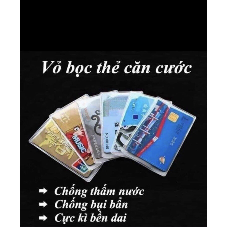 [Combo 10] Vỏ bọc thẻ trong suốt,túi đựng thẻ căn cước công dân,bằng lái xe,thẻ ngân hàng, bao bọc thẻ đa năng,bền đẹp