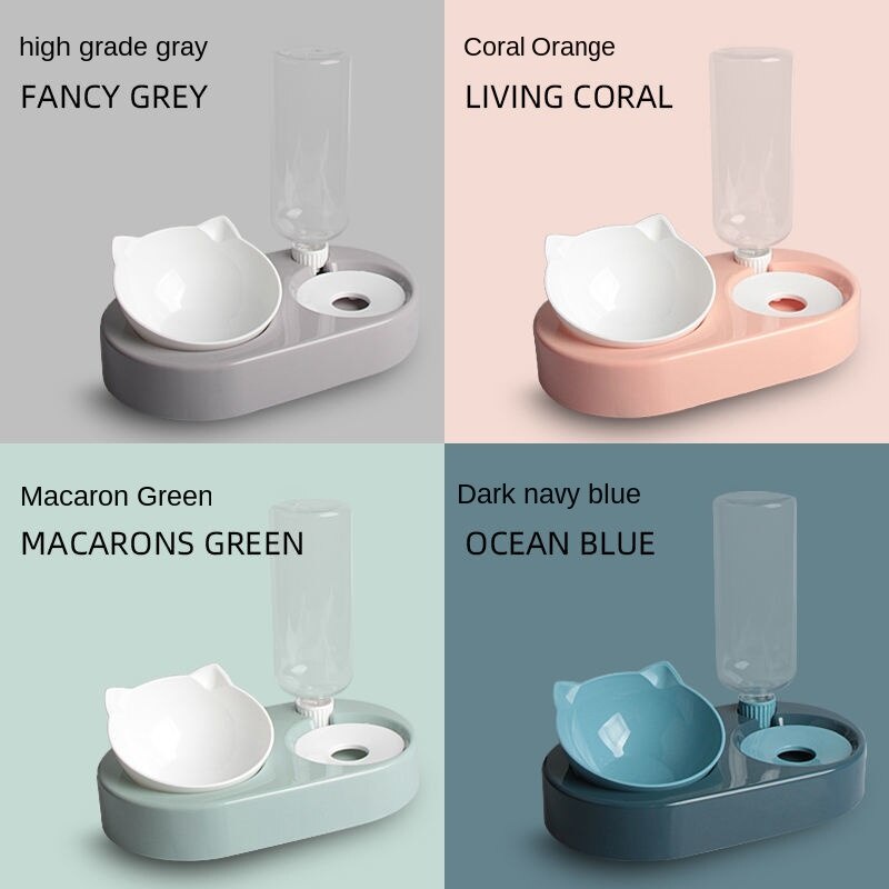 Tô / BáT ĐựNg ThứC Ăn 500ml 2 Trong 1 ThờI Trang Cho Thú Cưng