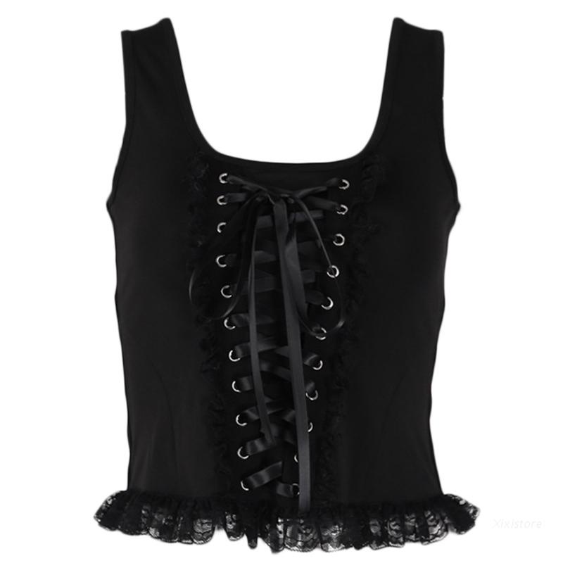 XIXI Áo corset phối ren phong cách gothic cổ điển gợi cảm cho nữ | BigBuy360 - bigbuy360.vn