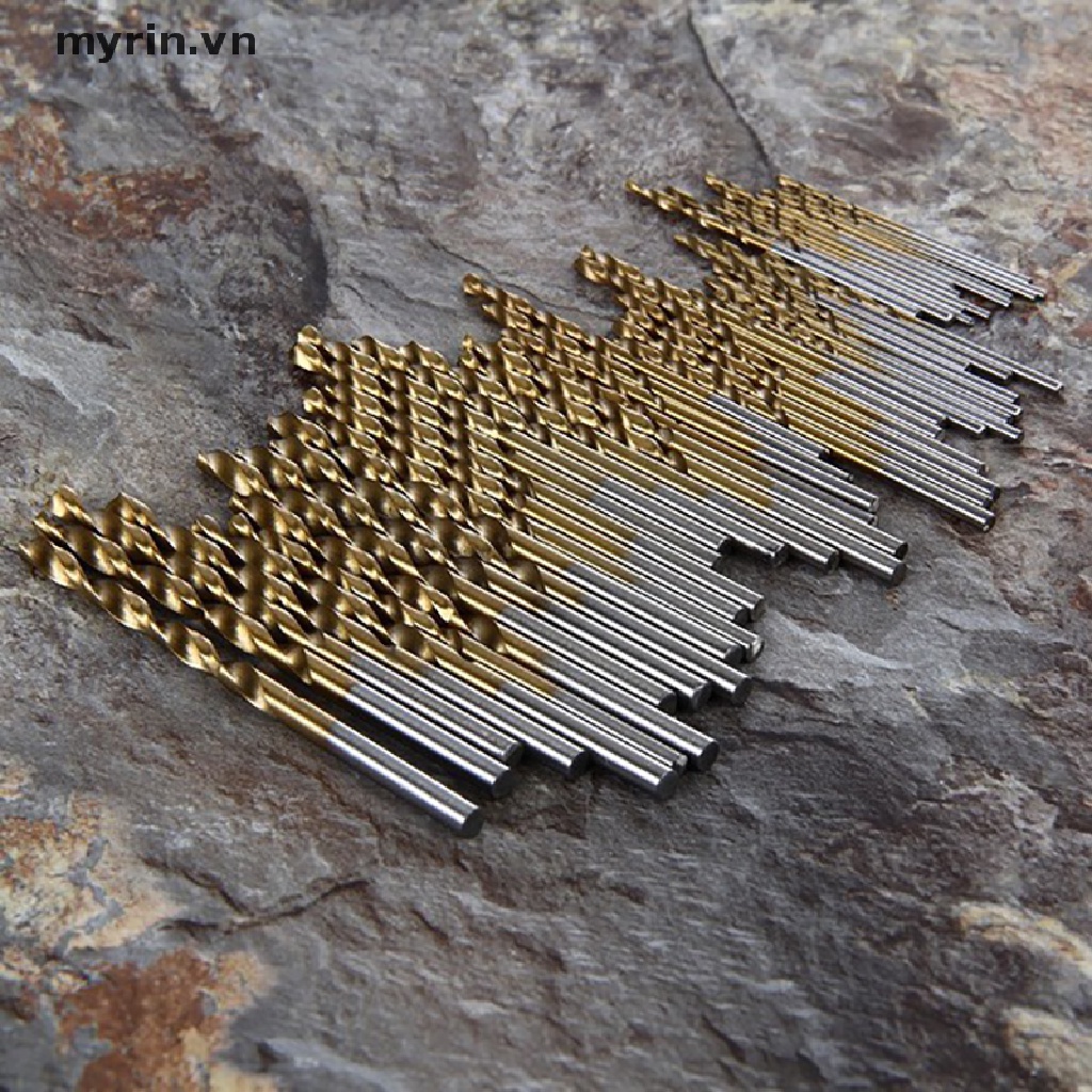 Set 100 / 50 Mũi Khoan Thép Phủ Titan Tốc Độ Cao HSS