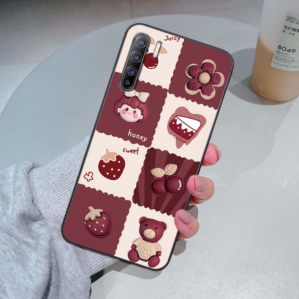 Ốp Oppo Reno3 / Reno3 Pro / Reno 3 in hình trái tim, caro kẹo ngọt đầy cá tính siêu đẹp siêu chất