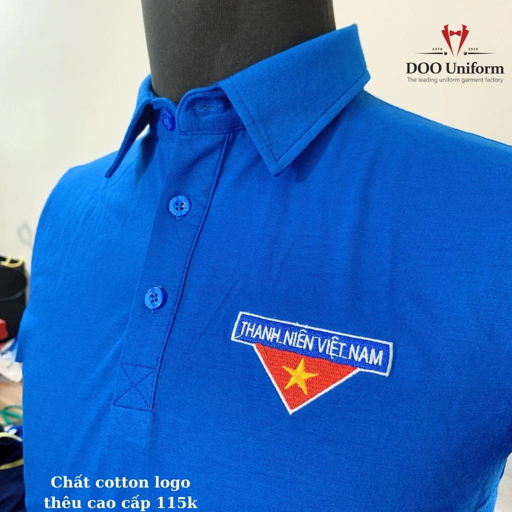 Áo thun cổ bẻ đoàn thanh niên nam nữ cao cấp chính hãng Doo Uniform