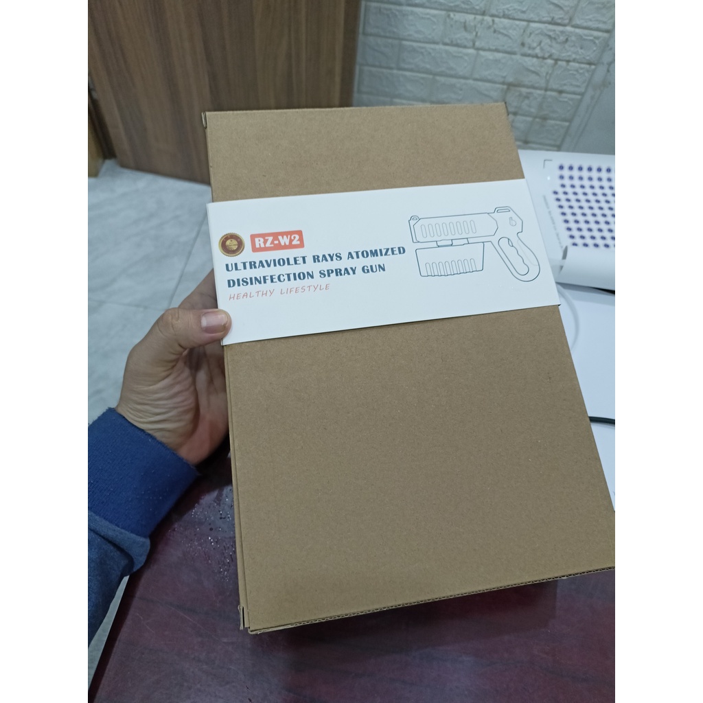 Giao Hỏa Tốc Máy RZ-W2 xịt phun sương tia nano ánh sáng xanh súng diệt khuẩn trong không khí