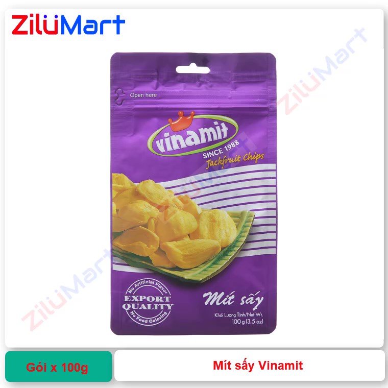 Túi mít sấy Vinamit thơm ngon giòn loại 100g