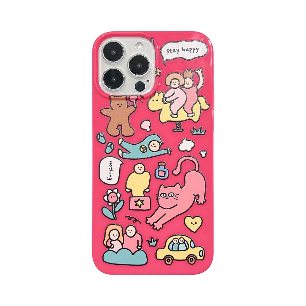 Ốp lưng iphone Ốp Điện Thoại Họa Tiết Graffiti Sáng Tạo Cho iPhone13 iPhone13 13pro max 12 8 7/8/PLUS/11/XR/XSMAX Dinuo case-III