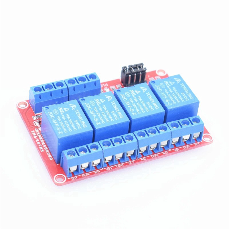 Mô đun rơ le 4 kênh 5V 12V 24 có Optocoupler cho Arduino