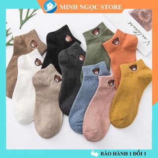 Set 5 đôi tất gấu🍁freeship🍁tất gấu brown loại 1