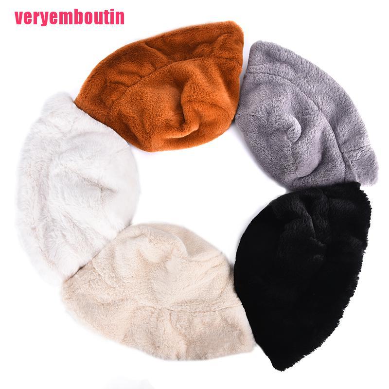 Mũ Lông Ấm Áp Thời Trang retro Dành Cho Nữ