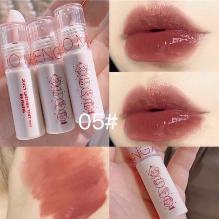 Son bóng MENGXIDUO 3D hương trái cây chống nước lâu trôi 3g