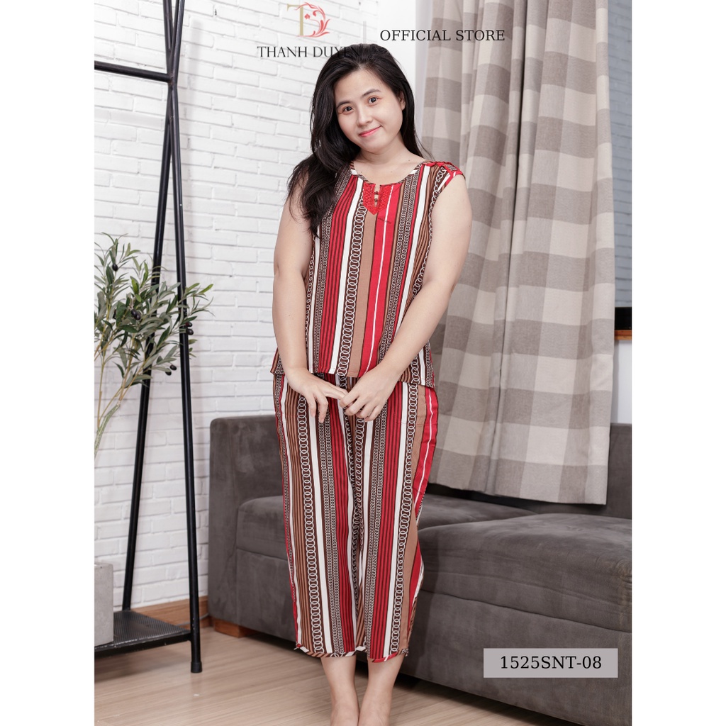 Đồ bộ Tole mặc nhà Thành Duyên hoa 9 tấc, không rút, thoáng mát 1525SNT P2