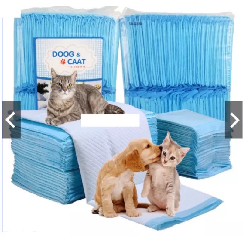 Tã lót cho chó mèo đi vệ sinh vào khay, chuồng bằng giấy siêu thấm hút 50, 100 tấm miếng