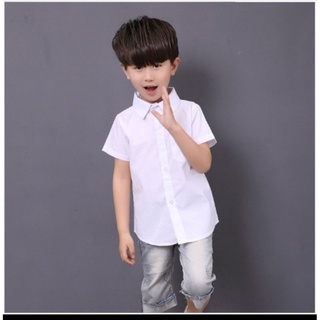 Áo sơ mi trắng bé trai, bé gái (size đại)