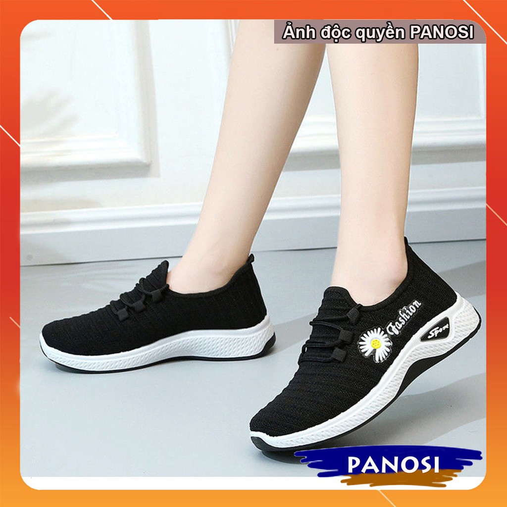 [XẢ KHO] Giày thể thao nữ đi bộ giá rẻ đế mềm êm chân chất co giãn thoáng khí đính hình hoa cúc - Mã TT195 | BigBuy360 - bigbuy360.vn