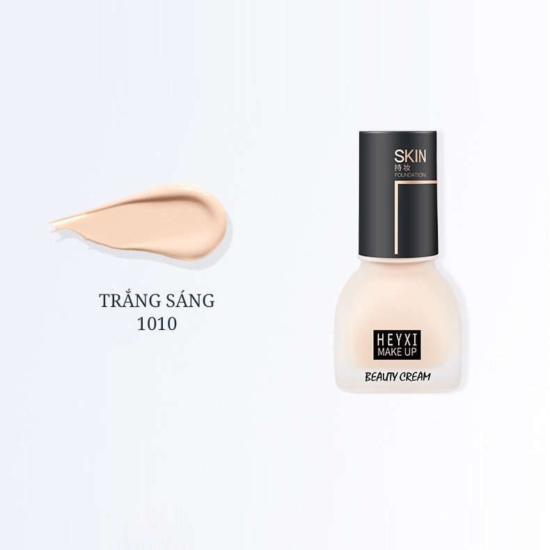 Kem nền Heyxi trang điểm dưỡng ẩm che phủ khuyết điểm làm đều màu da Beauty Cream Skin Foundation 30ml HEYX14