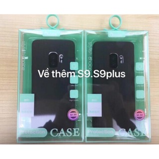 ốp dẻo VU case màu cho Galaxy S9, S9 Plus - Đen, Xanh