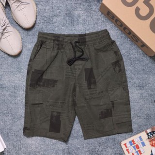 Quần Short lửng kaki nam nữ đều mặc được, thiết kế phong cách bụi màu sắc độc lạ phong cách mới - QS6693 (Xanh & Trắng)