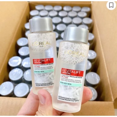 L'oreal Nước Tẩy Trang Kiềm Dầu Cho Làn Da Sáng Mịn L'Oréal Paris Revitalift Crystal Purifying 30ml
