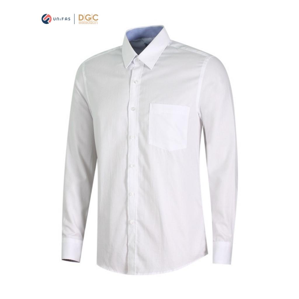Áo sơ mi nam dài tay DGCs phom dáng vừa vặn cơ thể, chất vải Cotton thoáng mát thấm hút tốt SASD1806M