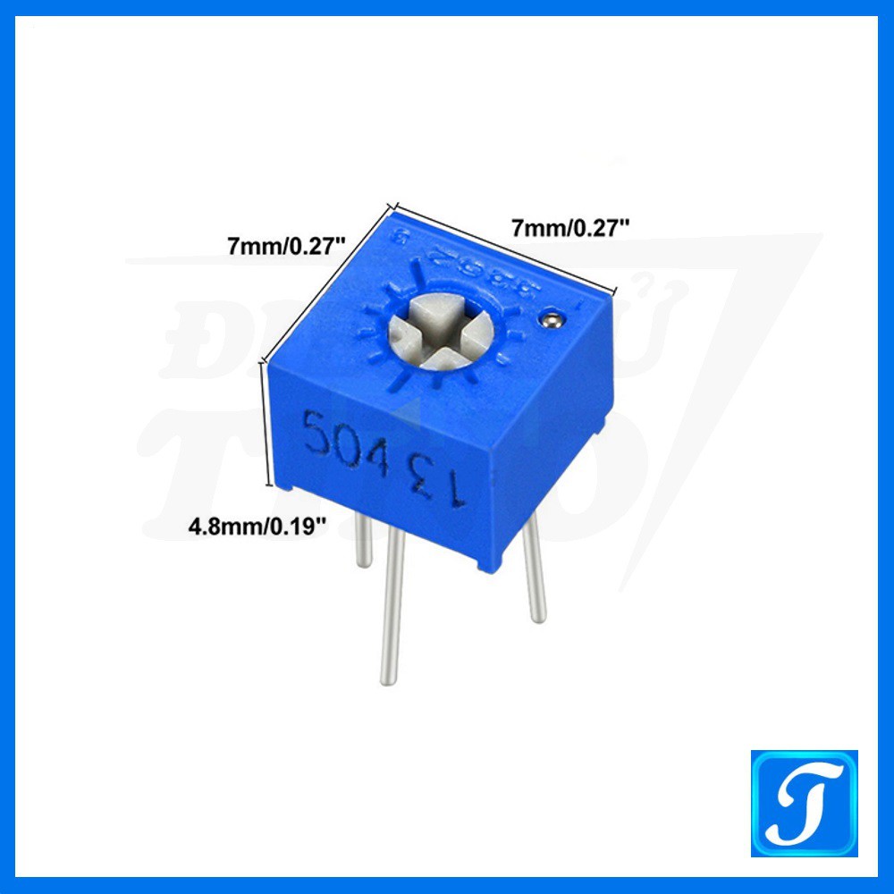 Biến trở tinh chỉnh vuông Triết áp tinh chỉnh vuông 3362P 3 Chân