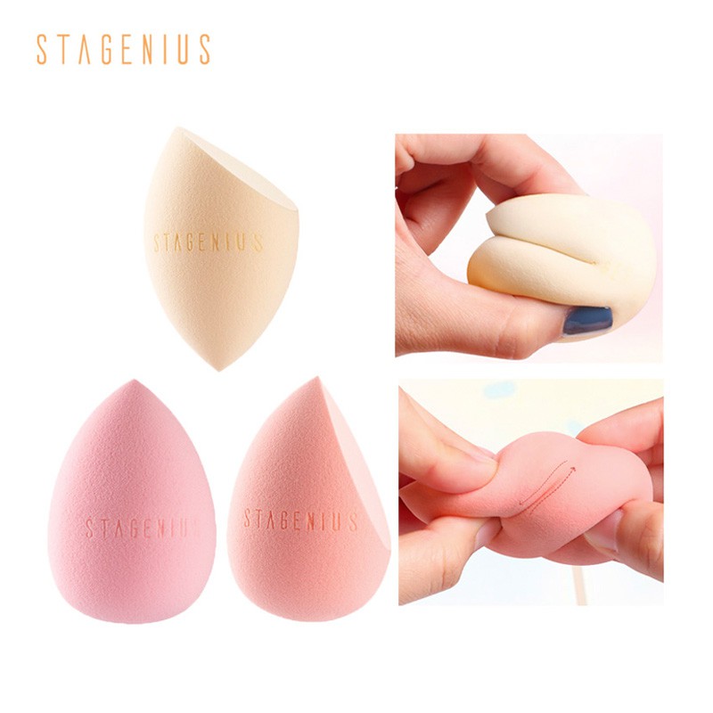 STAGENIUS Beauty Sponge Puff Water Drop Shape Soft Blending Makeup Tools