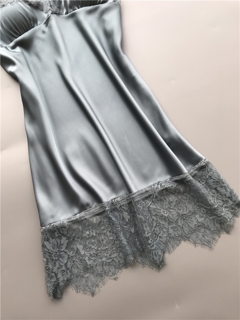 QQ5180 đầm ngủ hai dây phối ren | BigBuy360 - bigbuy360.vn