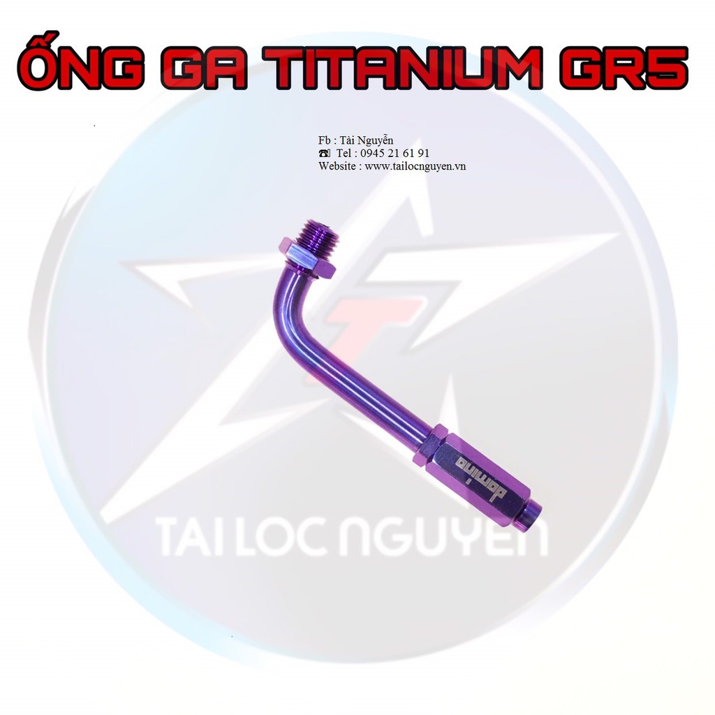 ỐNG GAS TITANIUM GR5 CHO XE MÁY