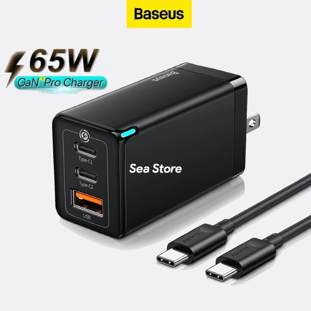 Củ Sạc 65W Baseus Sạc Cho Laptop Mac