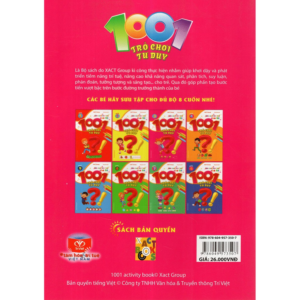 Sách - 1001 Trò Chơi Tư Duy - Quyển 3