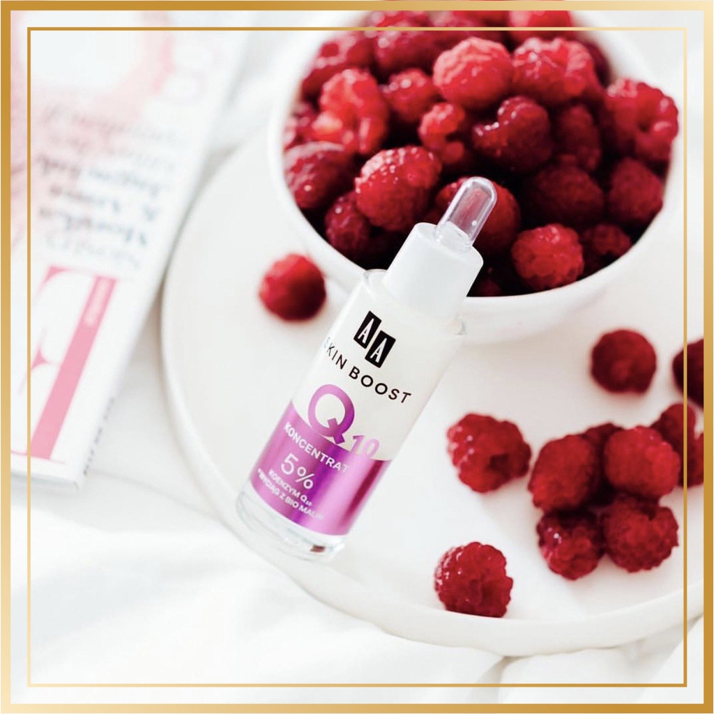 [MY PHẨM CHÍNH HÃNG CHÂU ÂU] Serum trẻ hóa da và mờ nếp nhăn AA Skin Boost Q10 Concentrate của AA COSMETICS Ba Lan