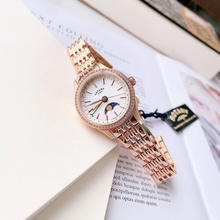 Đồng hồ nữ rotary lb02854/01 vàng hồng, trăng sao full box ⚜️hàng authentic⚜️