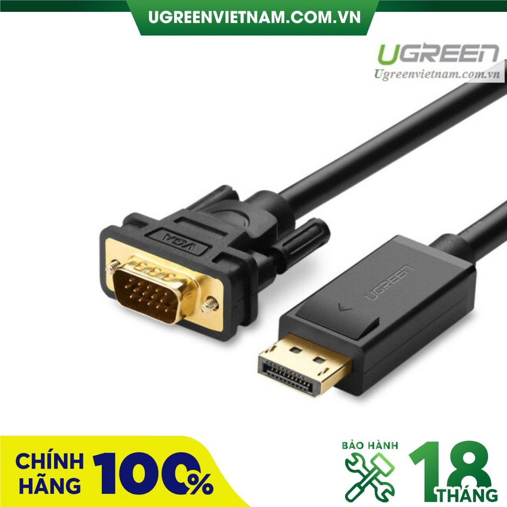 Cáp chuyển đổi Displayport sang VGA dài 2m Ugreen 10235